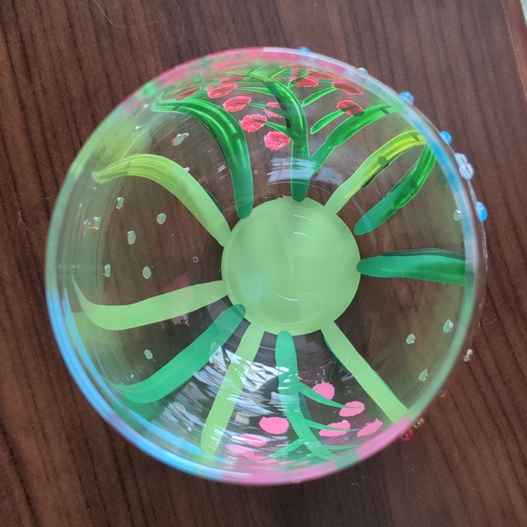 Lolita hand painted "Dragonfly" stemless wine glass - Picture 7 of 13